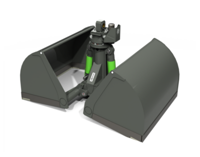 SENNEBOGEN clamshell grab for free flowing bulk materials with low abrasiveness for bulk material handling / handling of bulk materials - light-goods shell